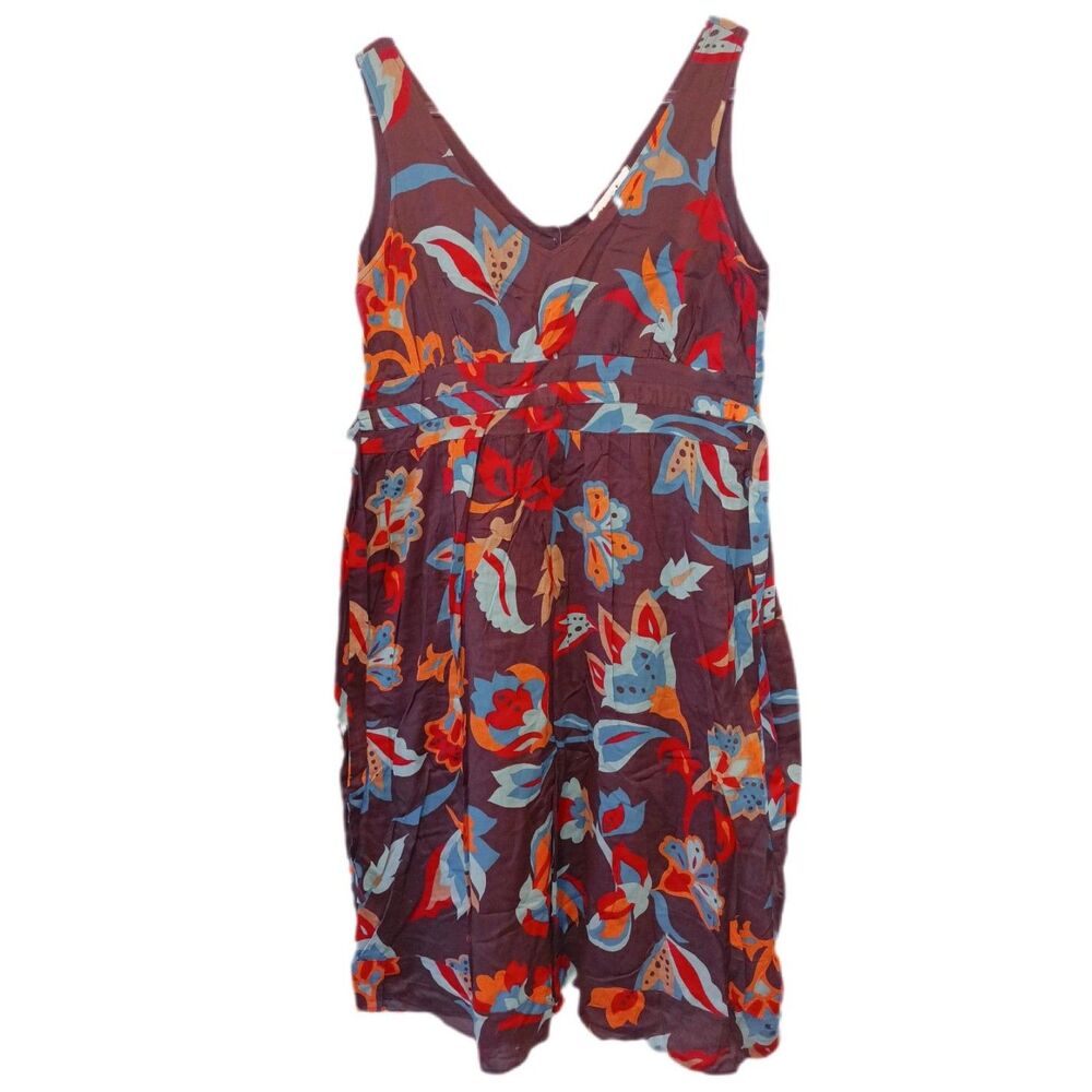 Excursion Sleeveless Tie Back 100% Cotton Dress Size 16